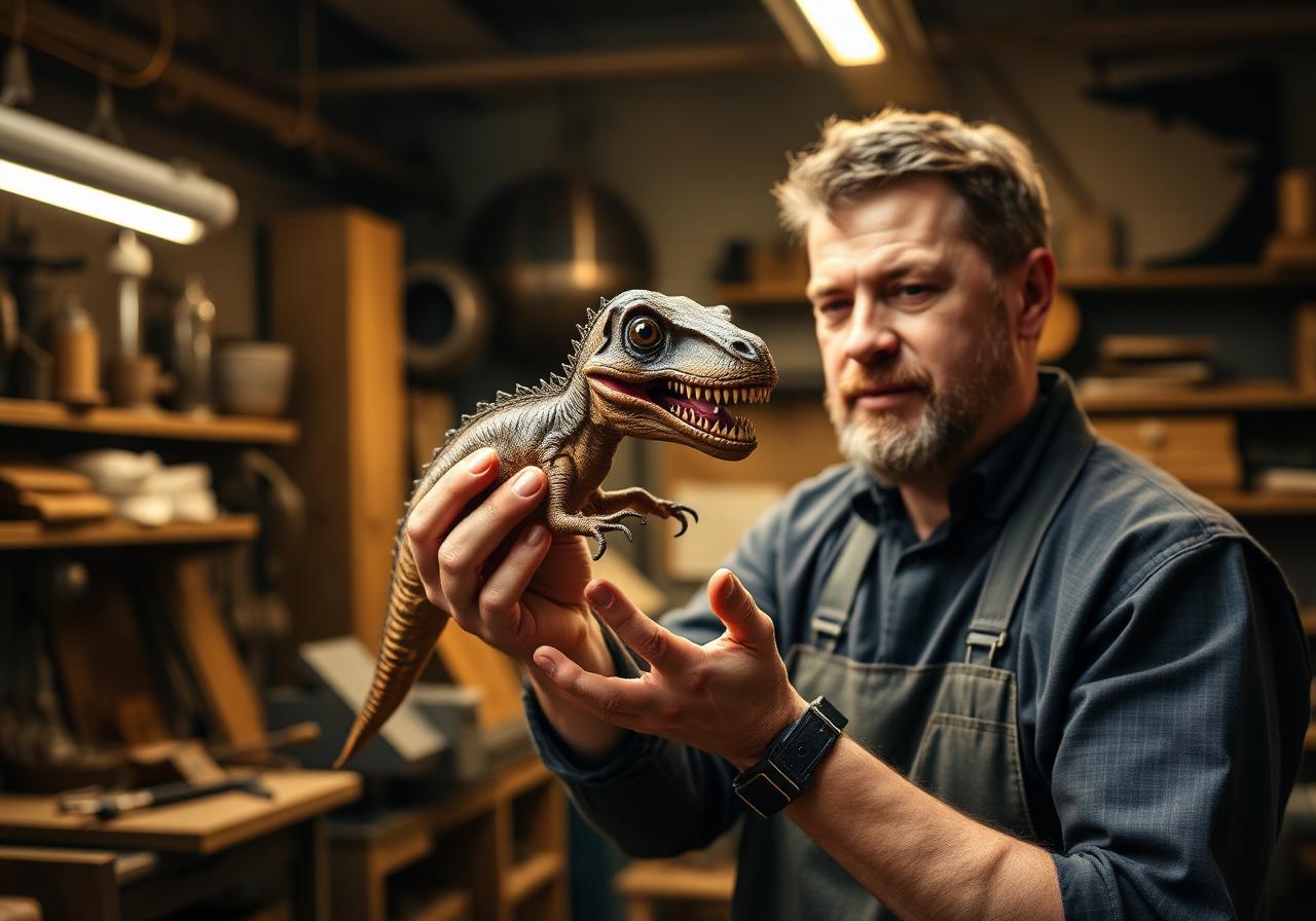 Baby dinosaur puppet